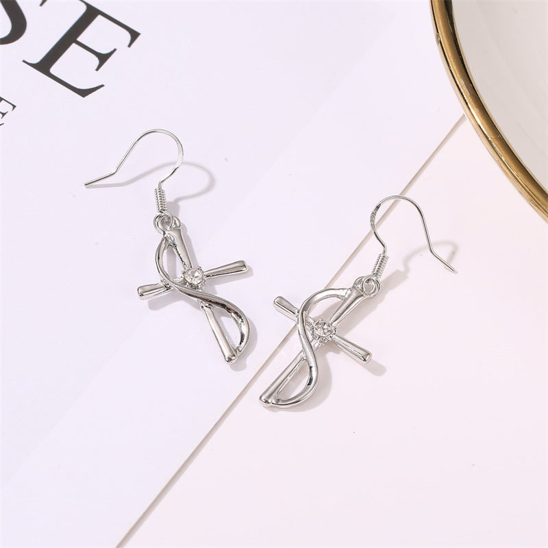 fashion cross alloy plating women's necklace