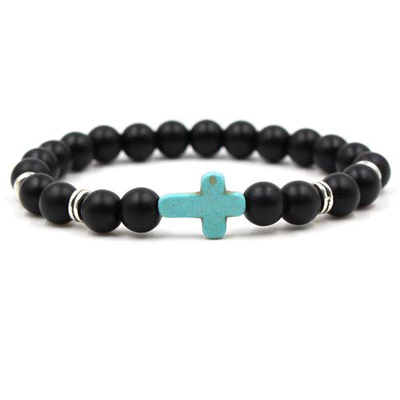 commute round natural stone unisex bracelets