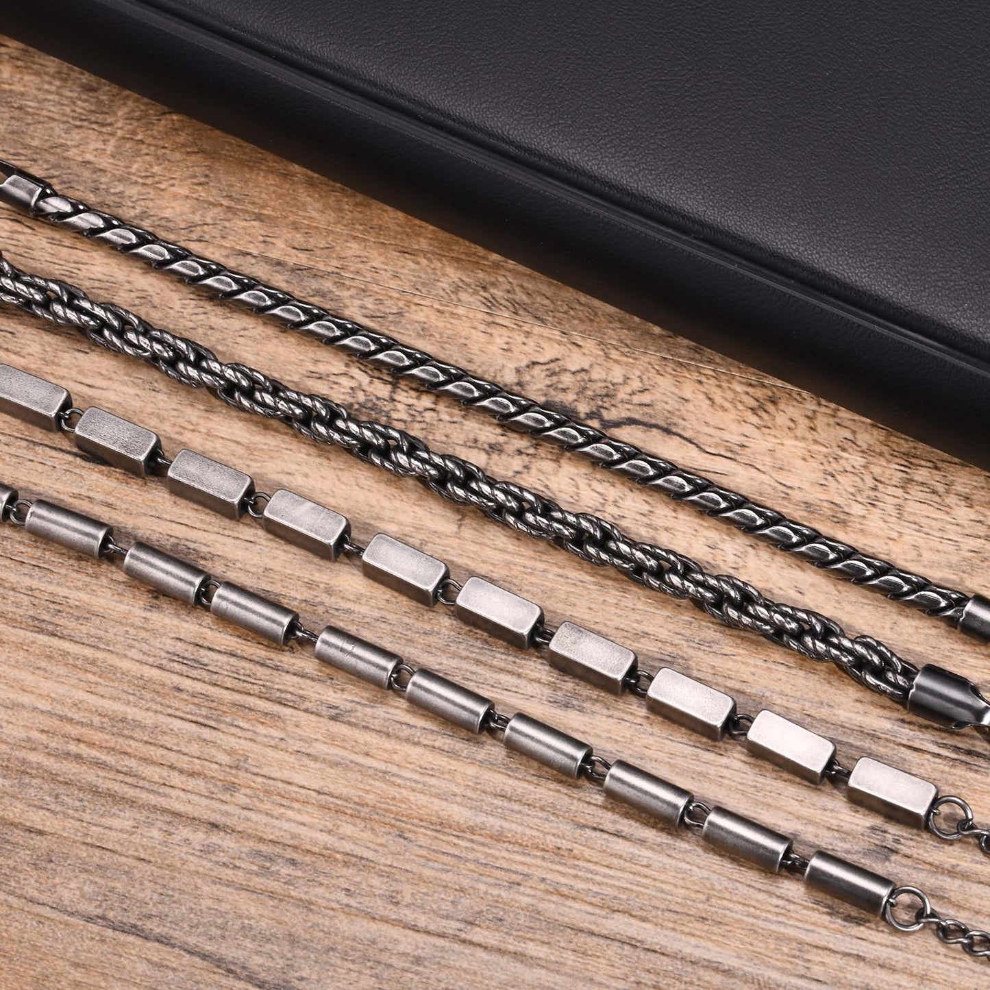 Hip-Hop Retro Geometric 201 Stainless Steel Men's Bracelets
