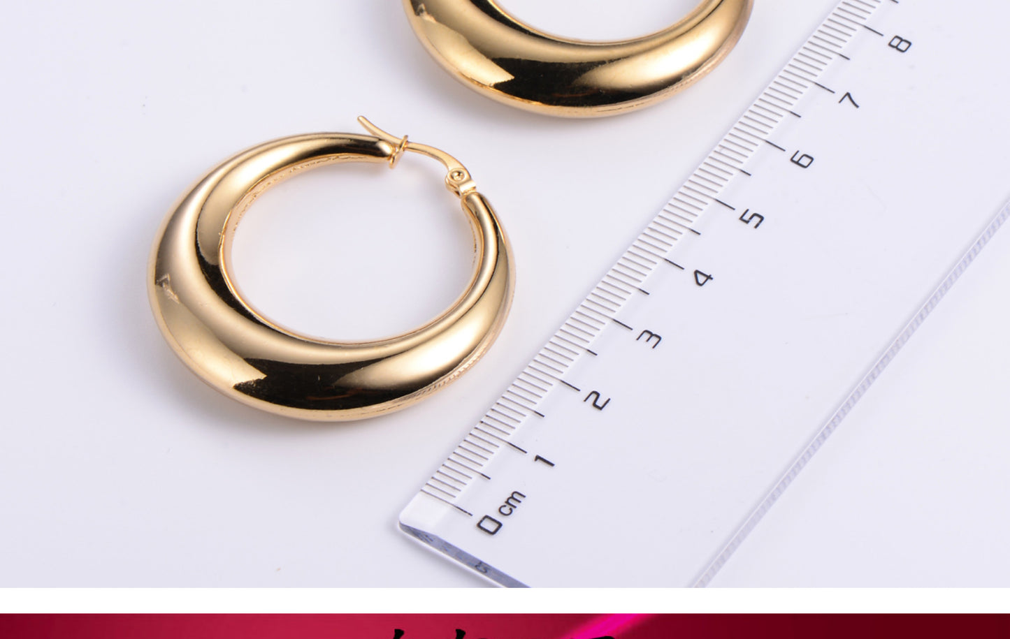 Simple Style Geometric Plating Stainless Steel No Inlaid 18K Gold Plated Earrings