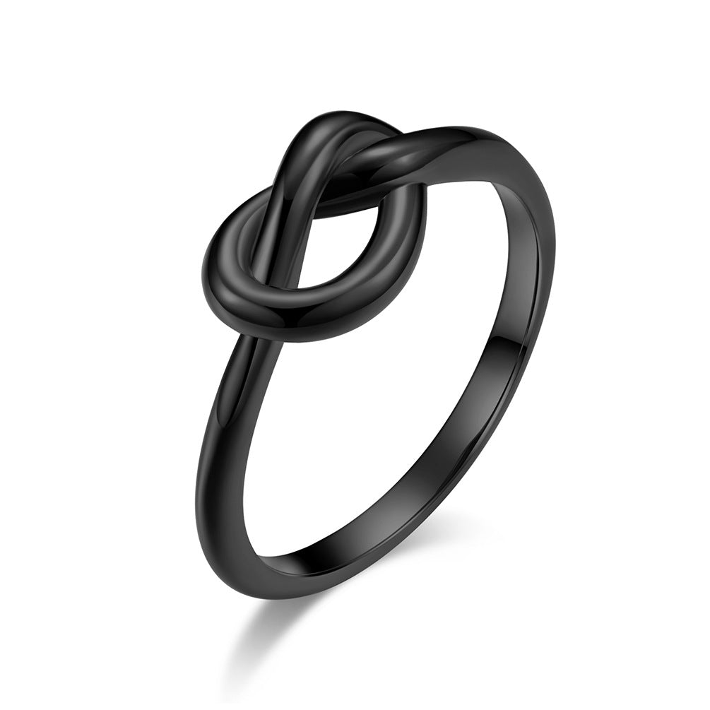 simple style geometric titanium steel polishing rings