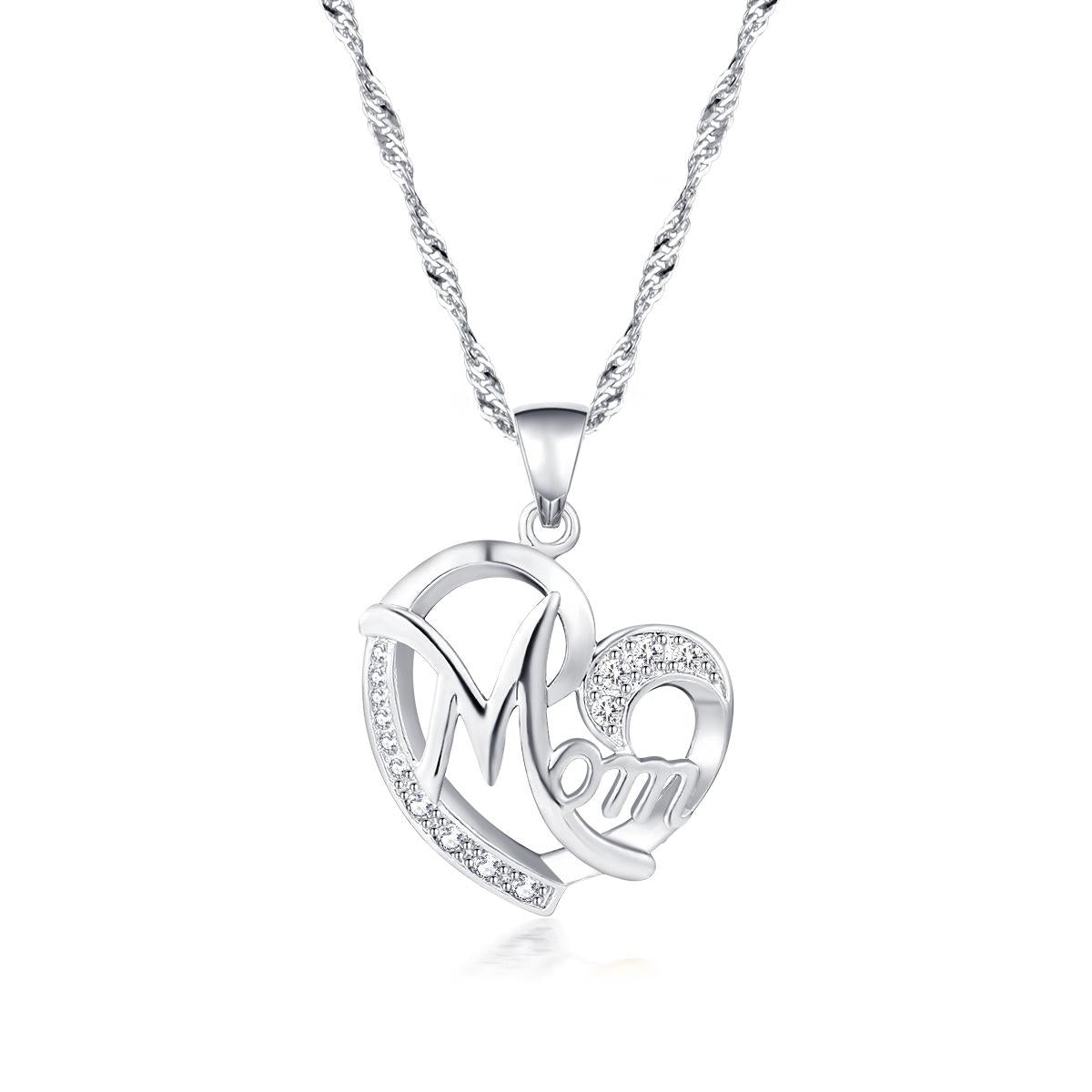new fashion creative mother's day gift mom diamond necklace