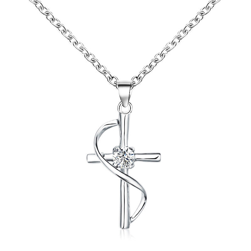 fashion cross alloy plating women's necklace