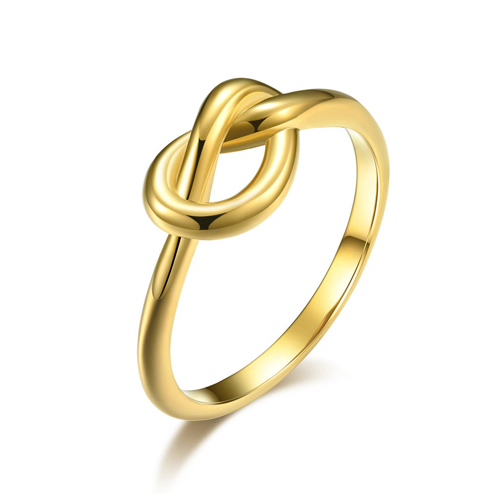 simple style geometric titanium steel polishing rings