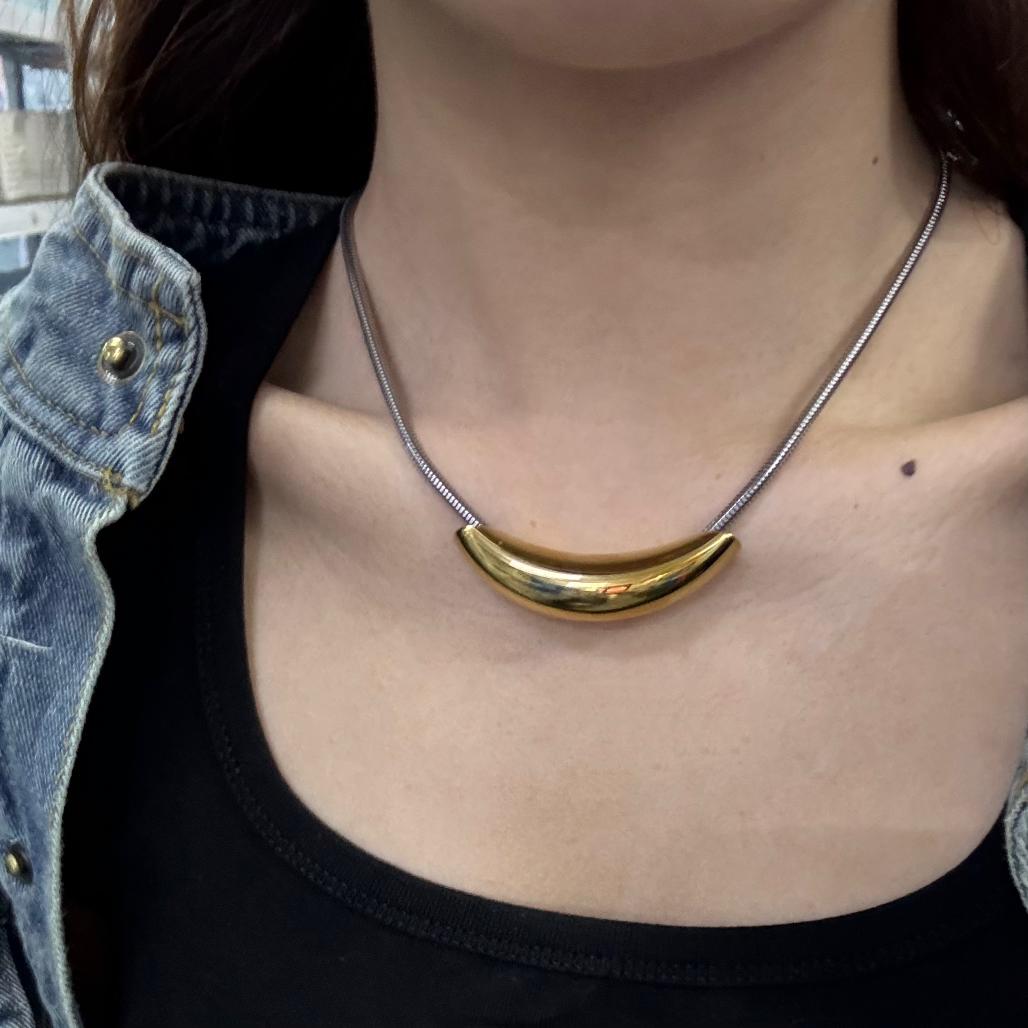 304 Stainless Steel Simple Style Classic Style Plating Solid Color Choker