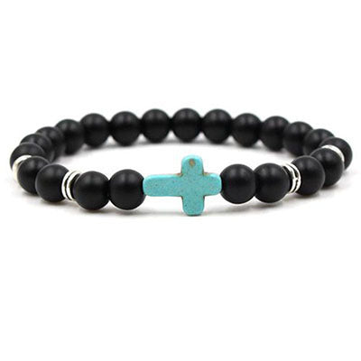 commute round natural stone unisex bracelets