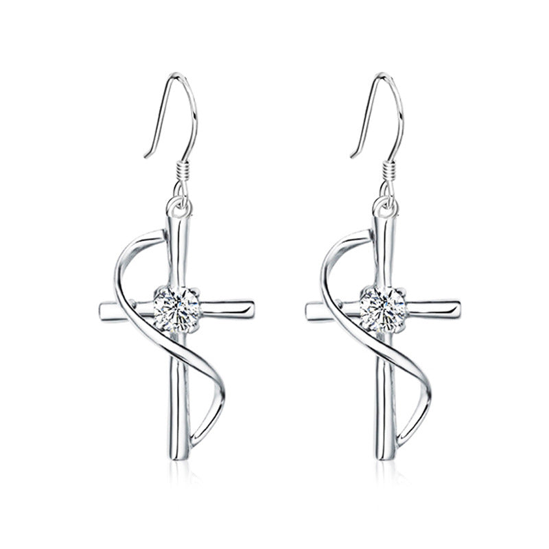 fashion cross alloy plating women's necklace