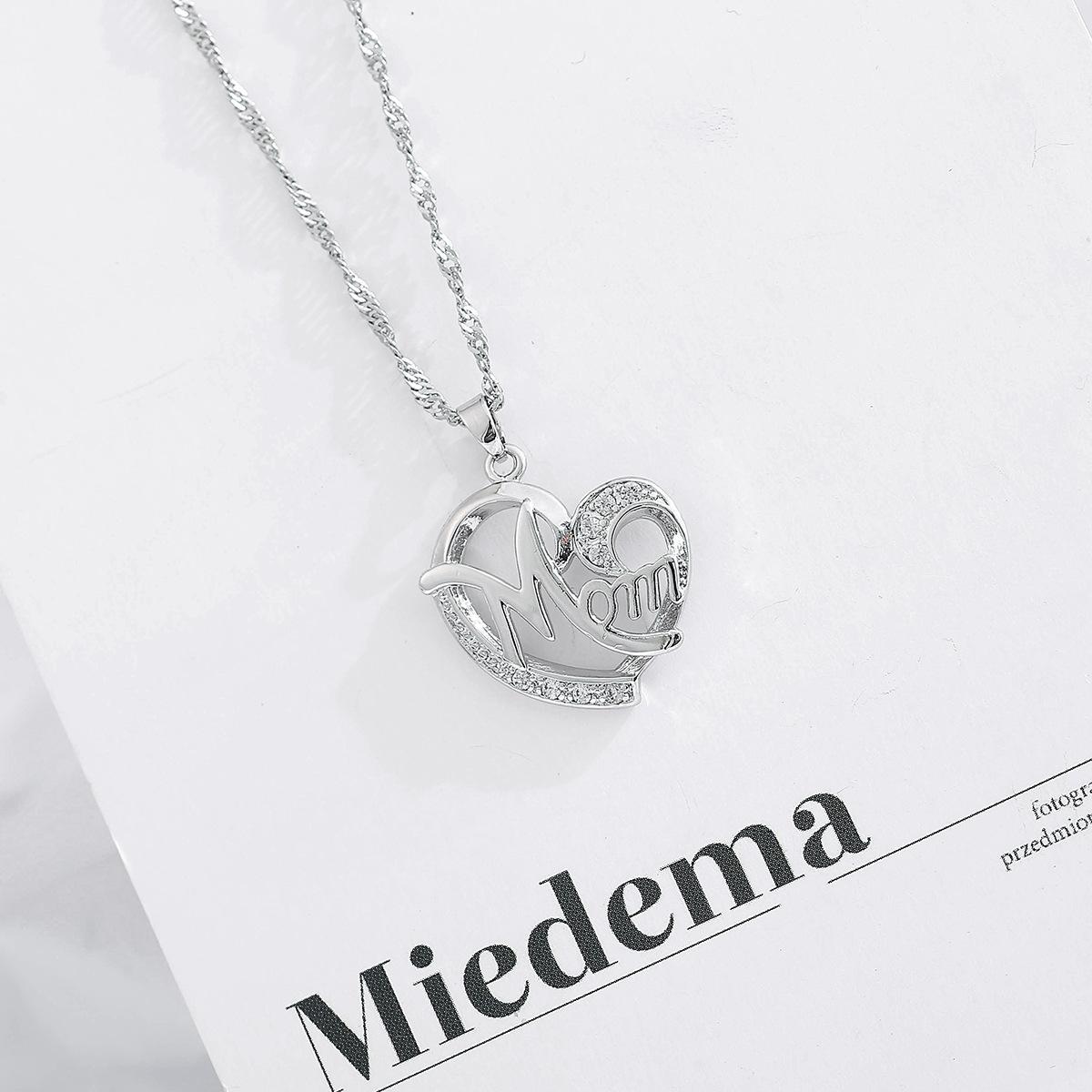 new fashion creative mother's day gift mom diamond necklace