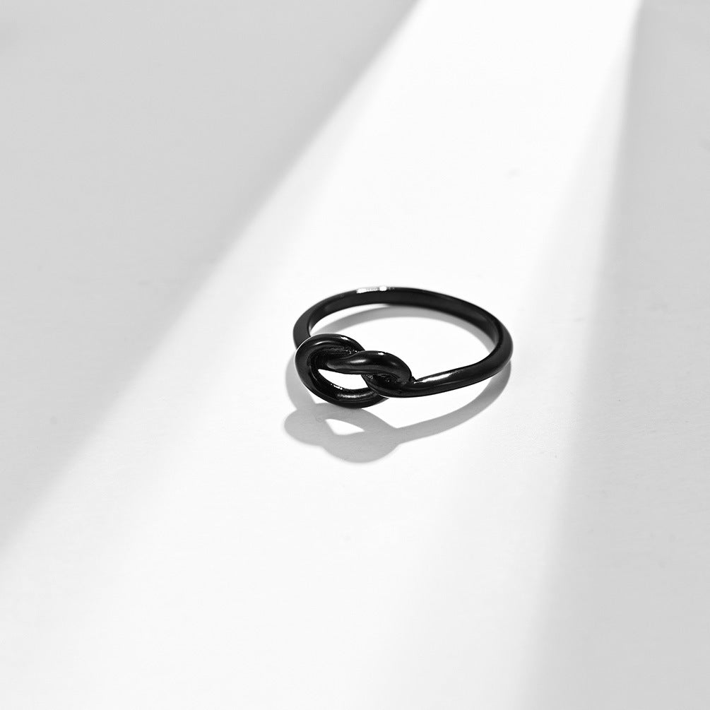 simple style geometric titanium steel polishing rings
