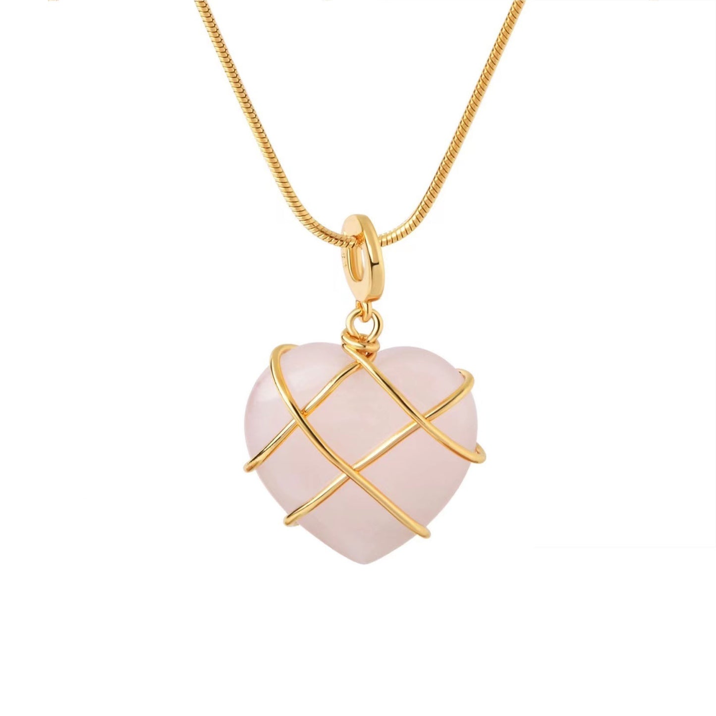 fashion heart shape crystal women's pendant necklace 1 piece
