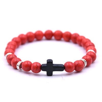 commute round natural stone unisex bracelets