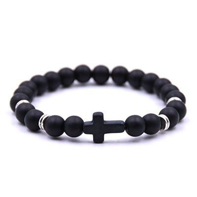 commute round natural stone unisex bracelets