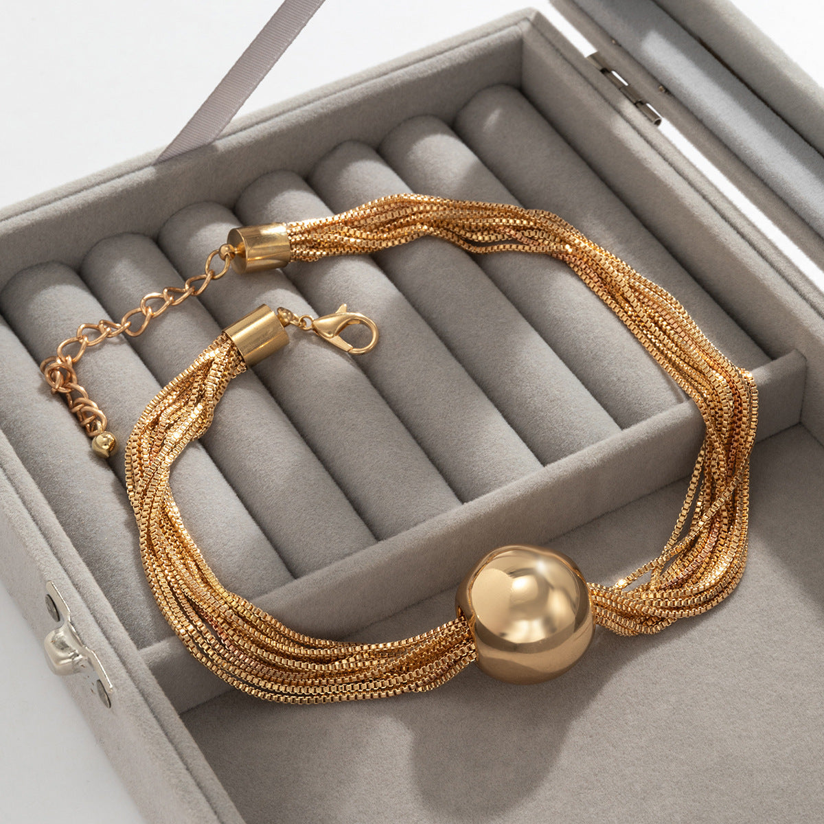 exaggerated ball titanium steel polishing chain choker