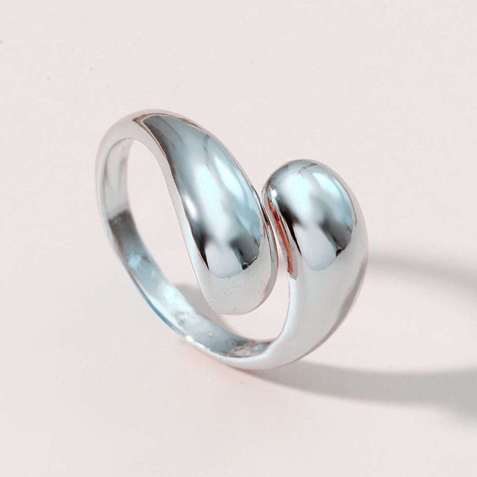 retro printing copper zircon rings