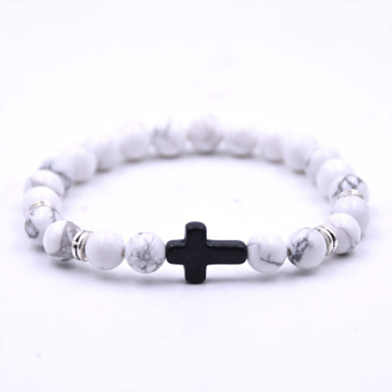 commute round natural stone unisex bracelets