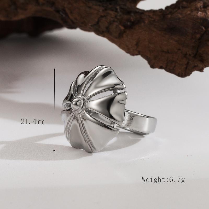304 Stainless Steel 18K Gold Plated Simple Style Classic Style Plating Round Rings