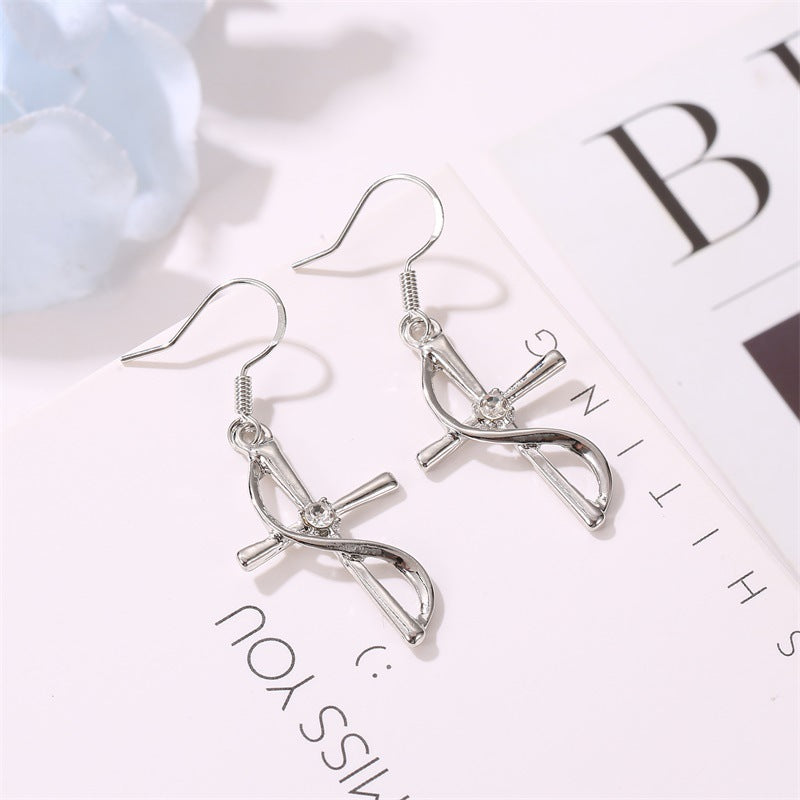 fashion cross alloy plating women's necklace