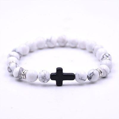 commute round natural stone unisex bracelets
