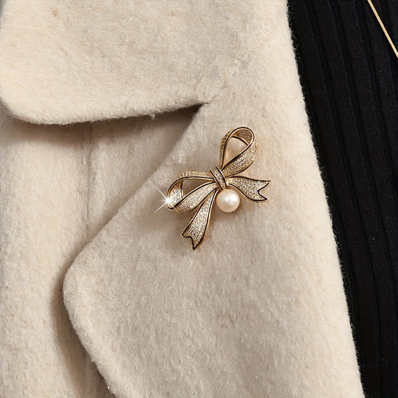 elegant luxurious bow knot alloy inlay rhinestones women's sweater chain