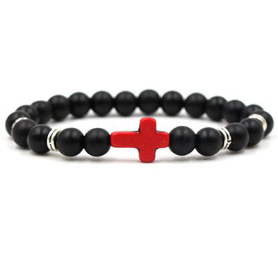 commute round natural stone unisex bracelets