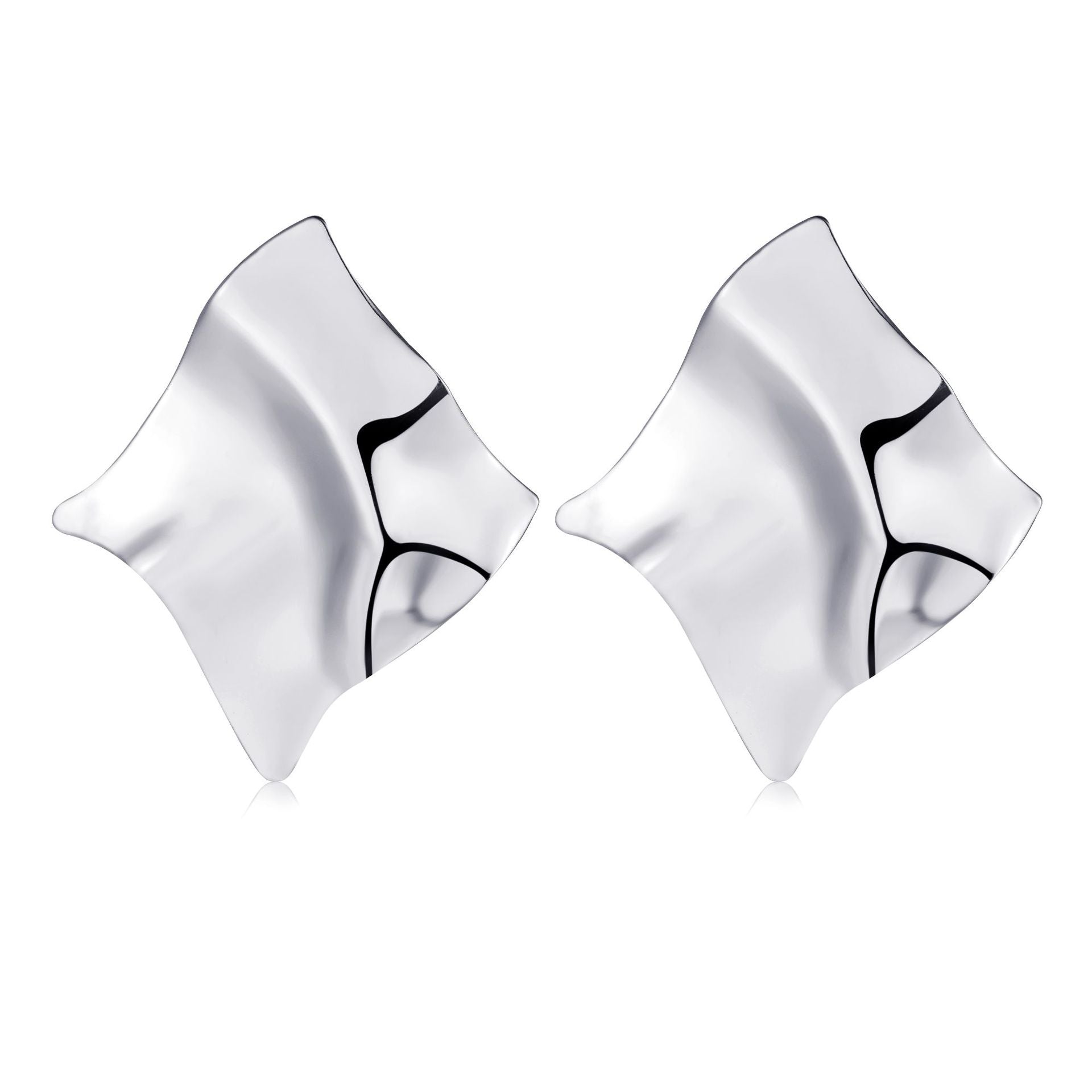 1 pair ig style simple style irregular plating alloy ear studs