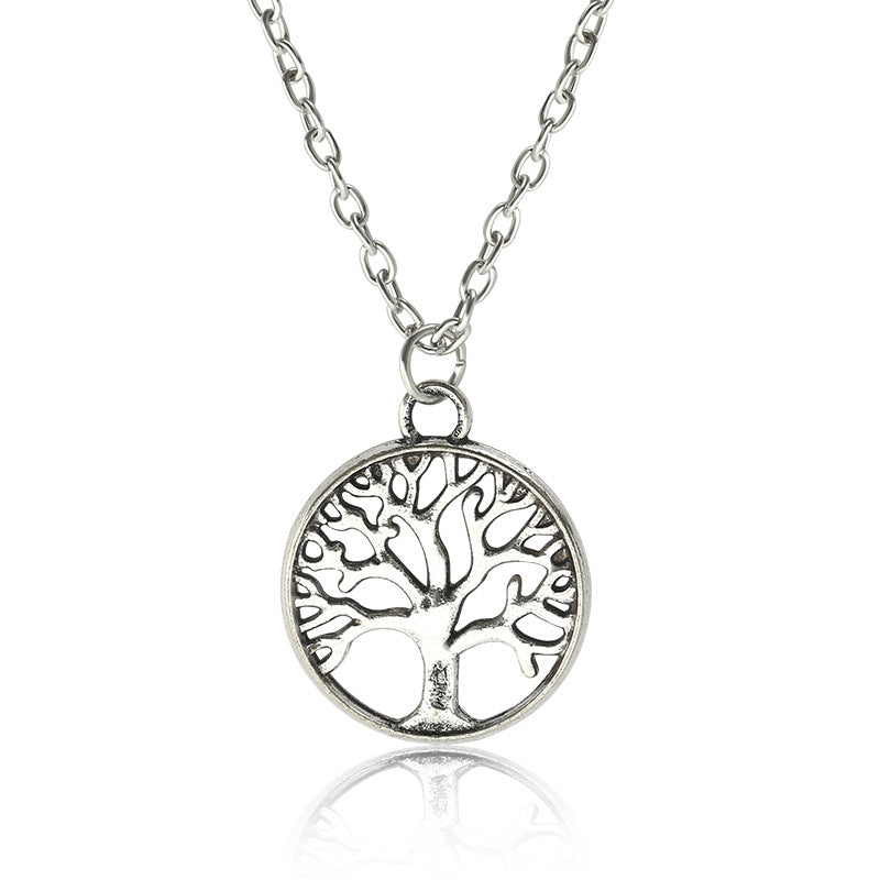 fashion retro tree of life pendant alloy ladies peace tree necklace clavicle chain