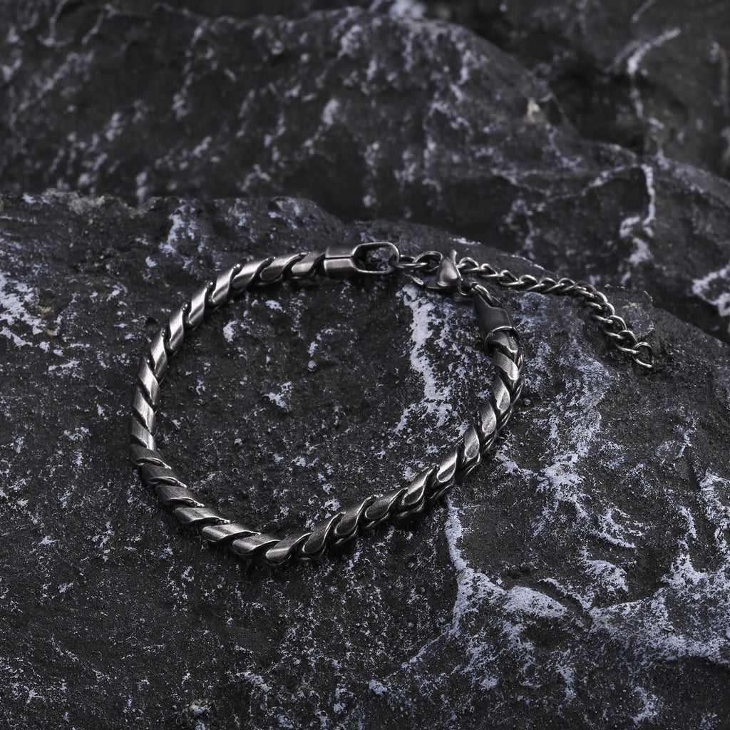 Hip-Hop Retro Geometric 201 Stainless Steel Men's Bracelets