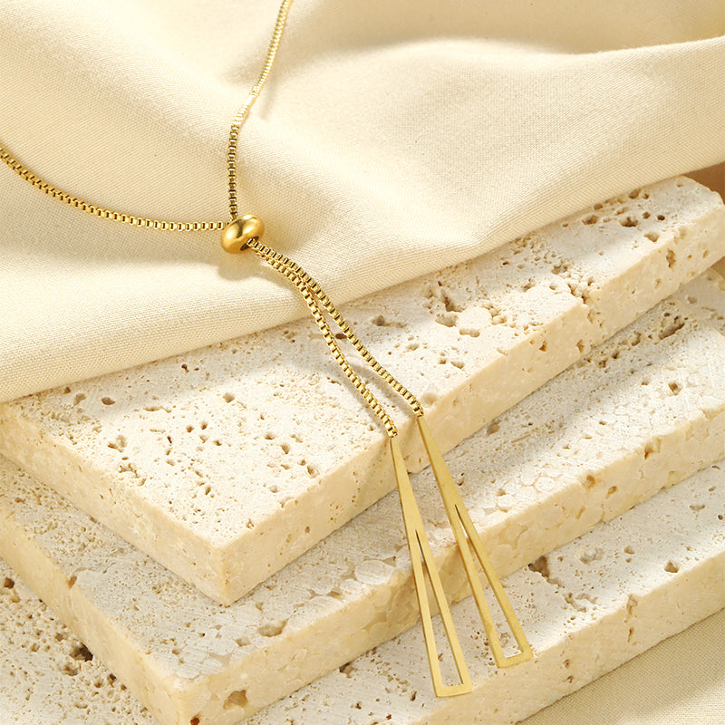 Stainless Steel Elegant Plating Solid Color Pendant Necklace