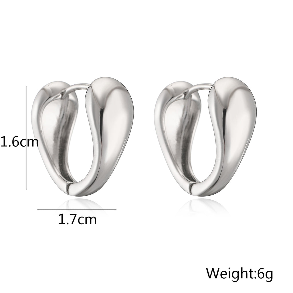 1 Pair Simple Style Commute Geometric Plating Copper Earrings