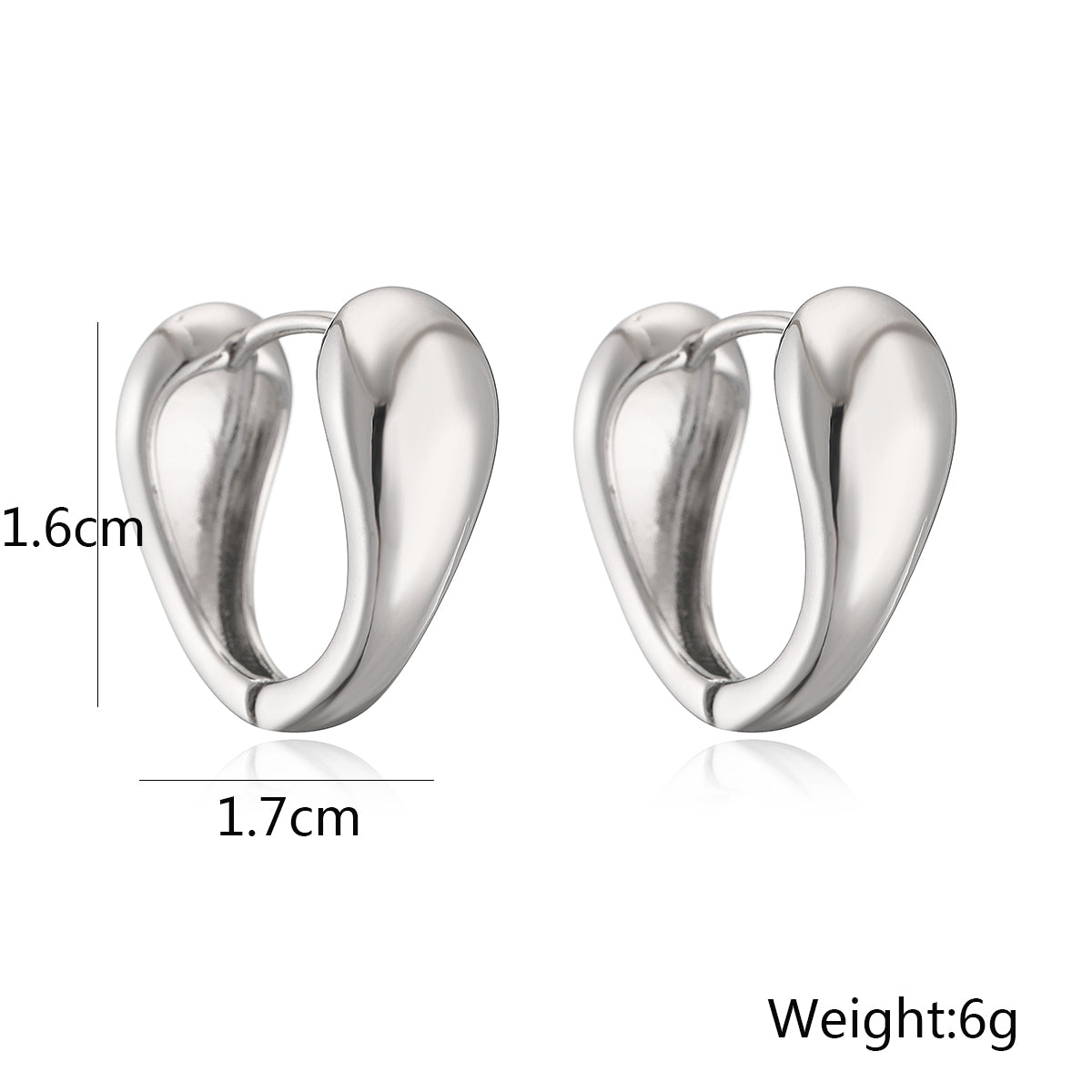 1 Pair Simple Style Commute Geometric Plating Copper Earrings