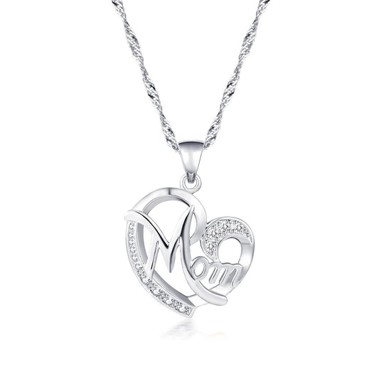 new fashion creative mother&#39;s day gift mom diamond necklace