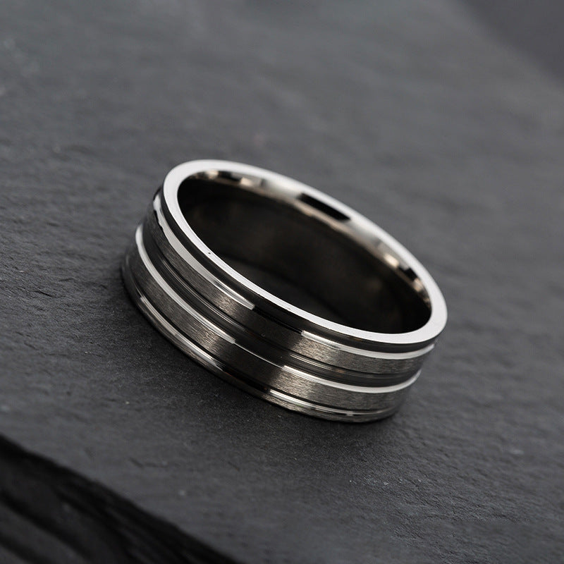 simple style geometric stainless steel no inlaid