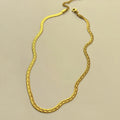 304 Stainless Steel 18K Gold Plated Classic Style Streetwear Plating Solid Color Necklace
