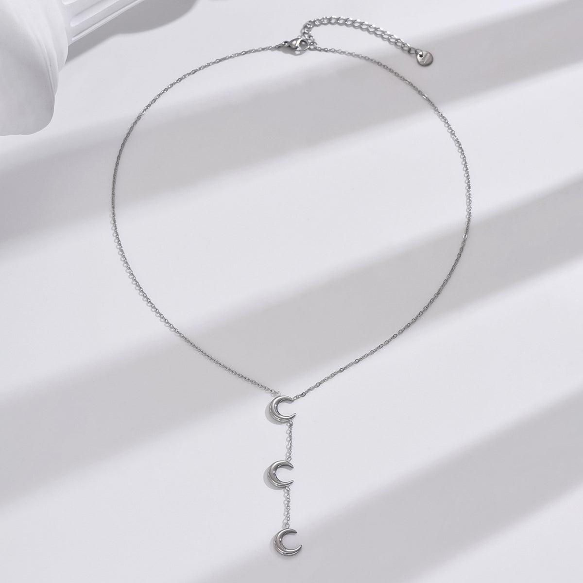 304 Stainless Steel 14K Gold Plated Simple Style Plating Moon Necklace
