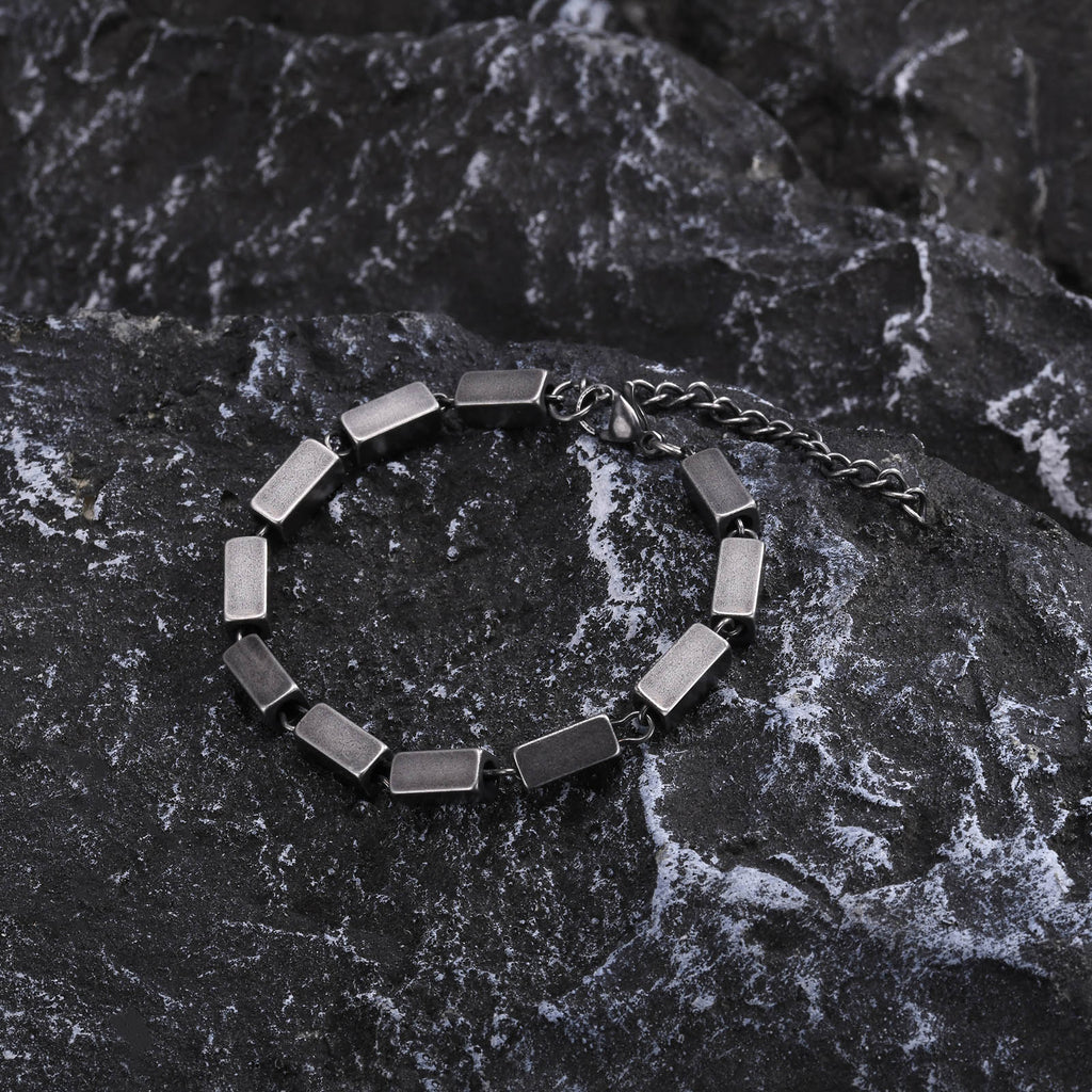 Hip-Hop Retro Geometric 201 Stainless Steel Men's Bracelets