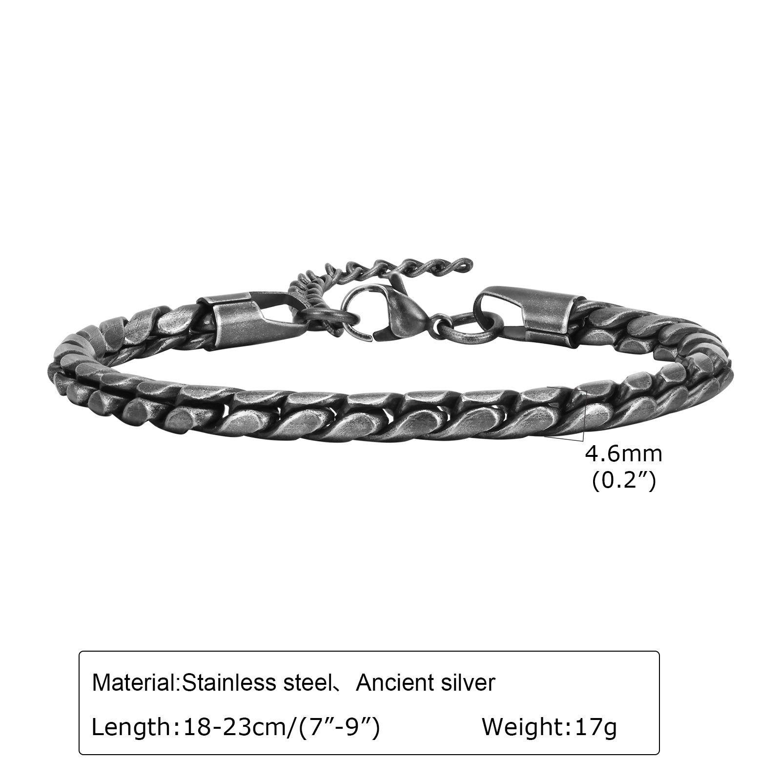 Hip-Hop Retro Geometric 201 Stainless Steel Men's Bracelets