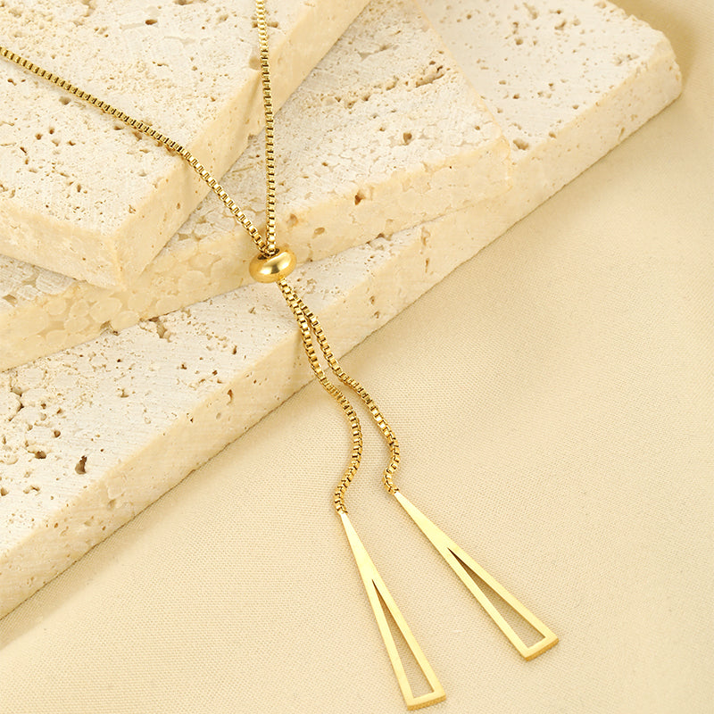 Stainless Steel Elegant Plating Solid Color Pendant Necklace