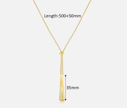 Stainless Steel Elegant Plating Solid Color Pendant Necklace