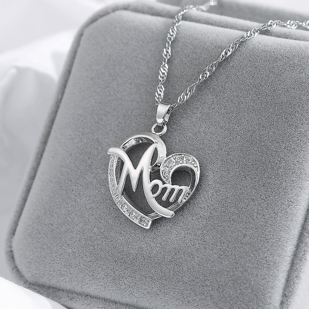 new fashion creative mother's day gift mom diamond necklace