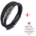 fashion cross rectangle stainless steel pu leather braid unisex bracelets