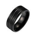 simple style geometric stainless steel no inlaid