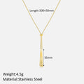 Stainless Steel Elegant Plating Solid Color Pendant Necklace