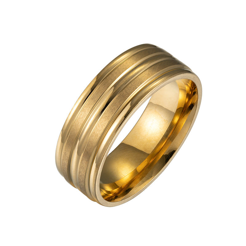 simple style geometric stainless steel no inlaid