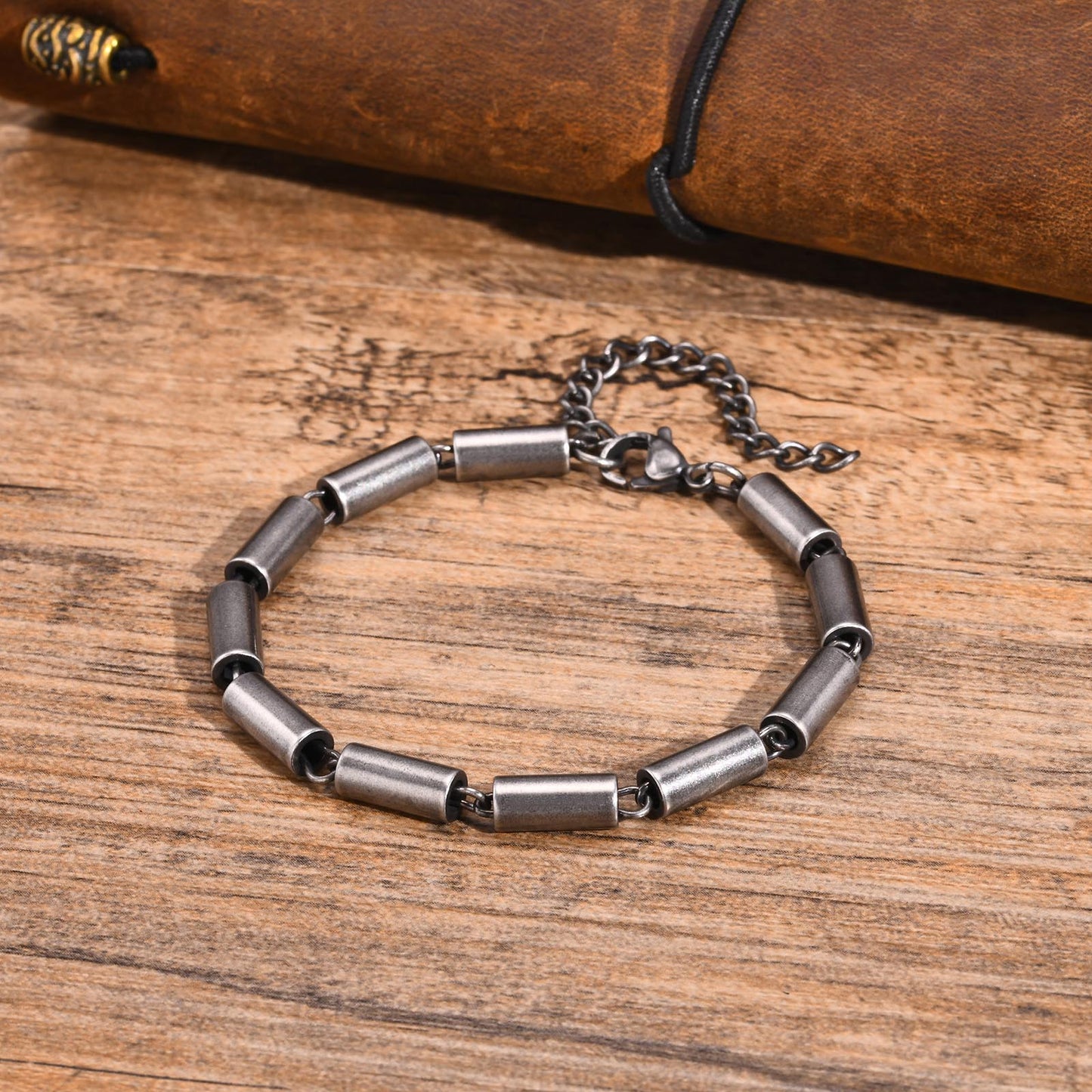 Hip-Hop Retro Geometric 201 Stainless Steel Men's Bracelets