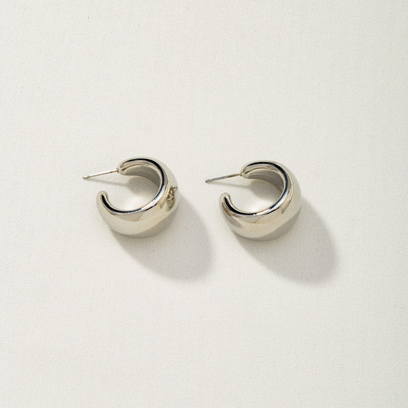 lady geometric plating alloy no inlaid earrings