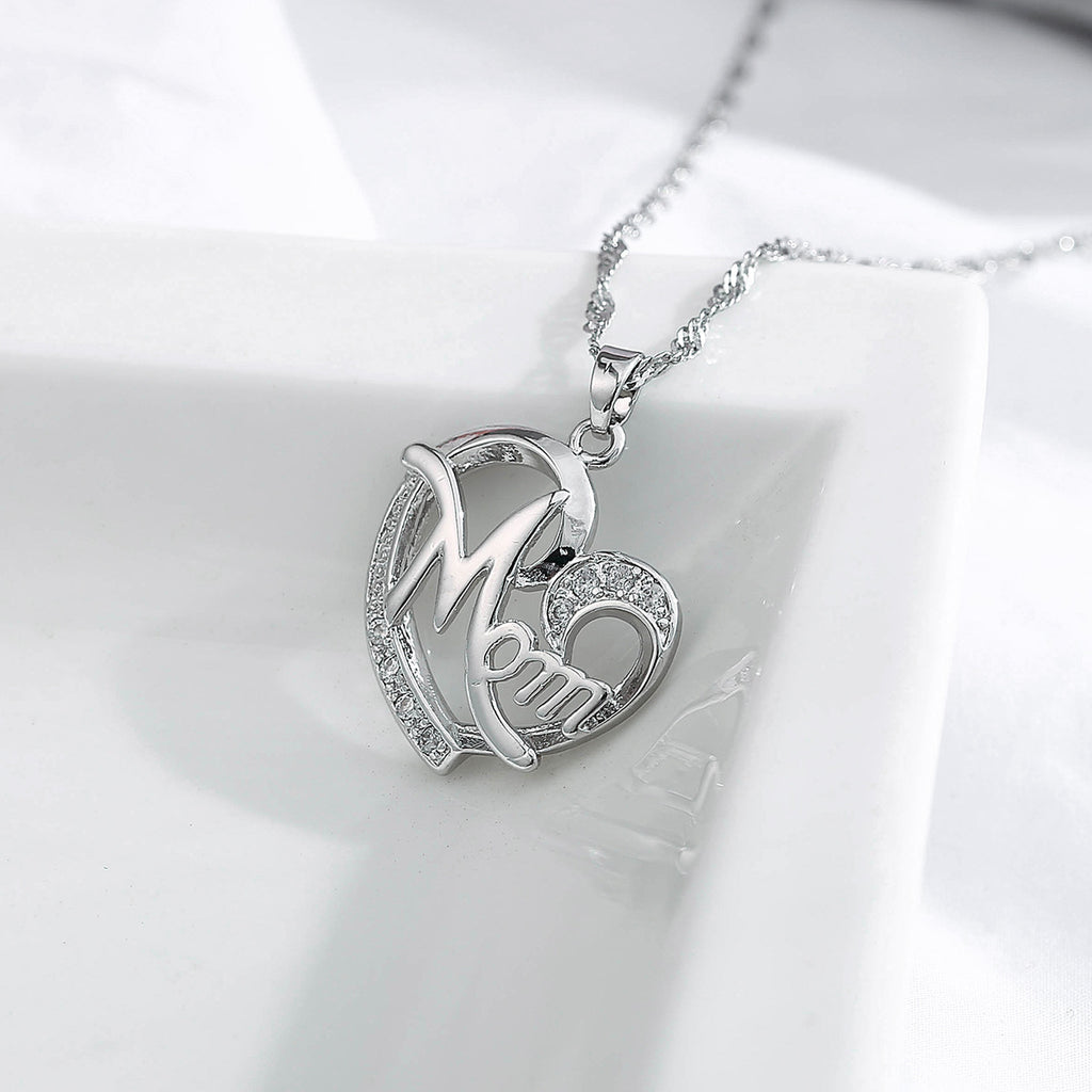 new fashion creative mother's day gift mom diamond necklace