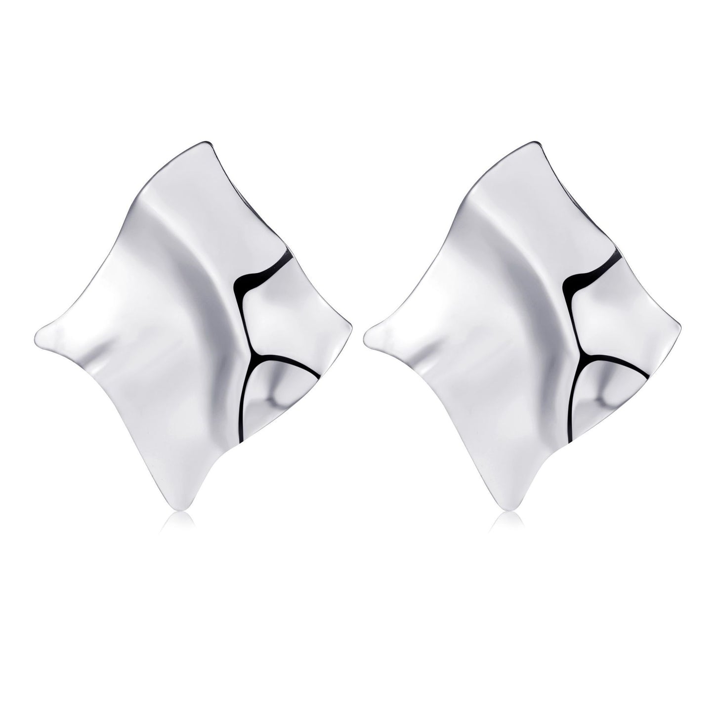 1 pair ig style simple style irregular plating alloy ear studs