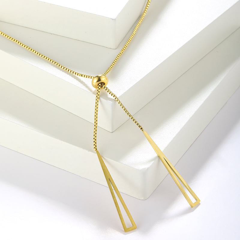 Stainless Steel Elegant Plating Solid Color Pendant Necklace