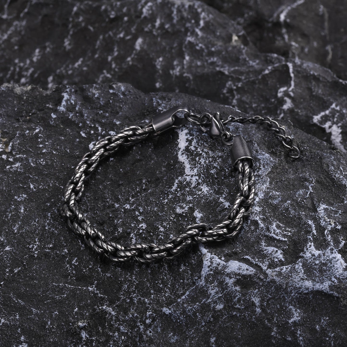 Hip-Hop Retro Geometric 201 Stainless Steel Men's Bracelets