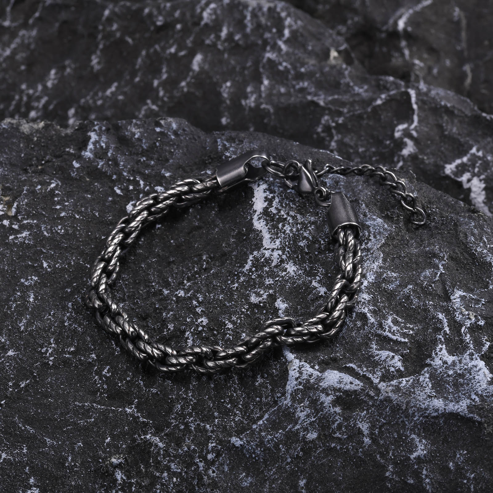 Hip-Hop Retro Geometric 201 Stainless Steel Men's Bracelets